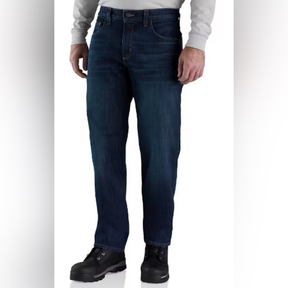 Carharrt | FR Flame Resistant Rugged Flex | Relaxed Fit | 5 Pocket Jeans | 33x30 - Picture 1 of 5